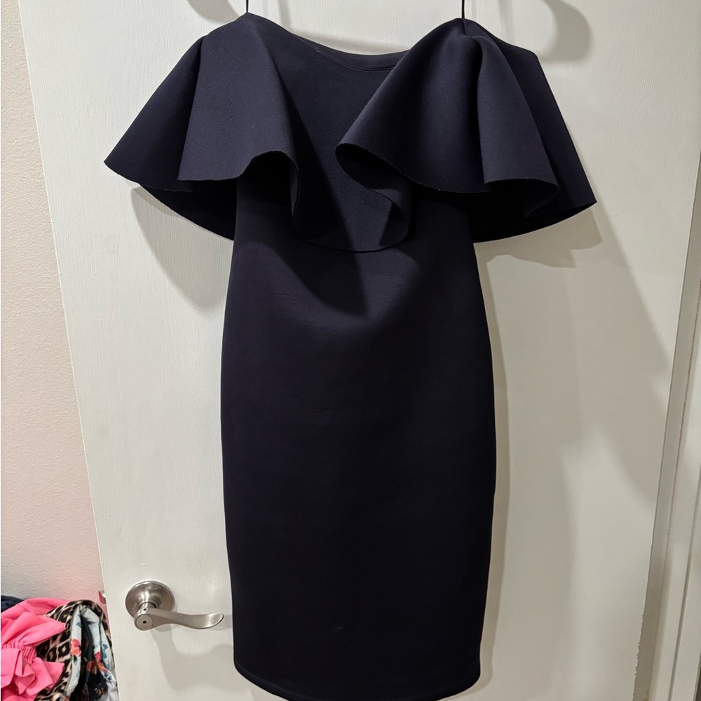 Gianni Bini Blue Off-Shoulder Sheath Dress